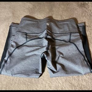 LULULEMON Never Worn Grey Mesh Crop Pants